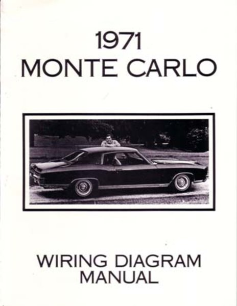 1971 Chevrolet Monte Carlo Wiring Diagrams Manual
