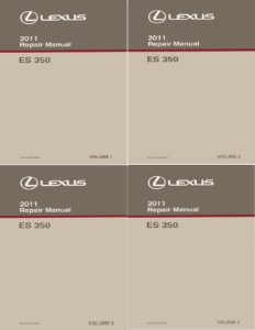 2011 Lexus ES 350 Factory Shop Service Manual