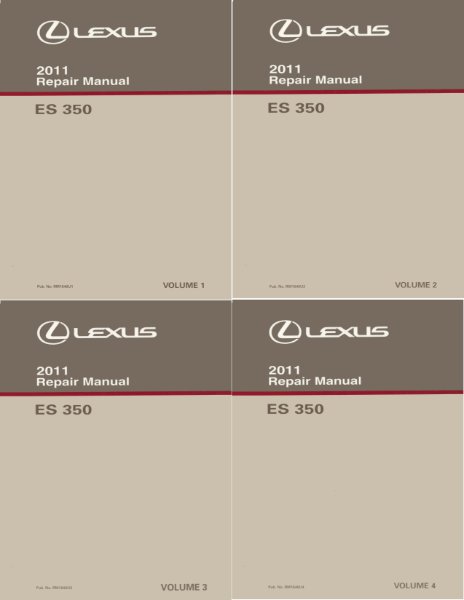 2011 Lexus ES 350 Factory Shop Service Manual