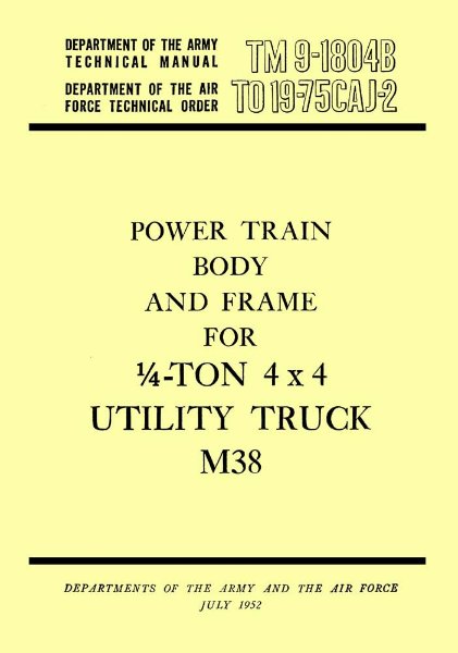 1950 Jeep Military Jeeps Factory Shop Service Manual