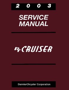 2003 Chrysler PT Cruiser Factory Shop Service Manual