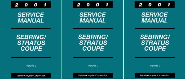 2001 Chrysler Sebring, Dodge Stratus Factory Shop Service Manual