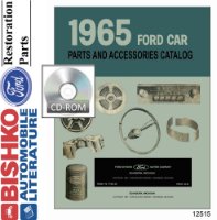 1965 Ford Car Parts Numbers Book PDF List Guide Interchange Drawing sample image