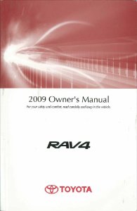 2009 Toyota Rav4 Owner's Manual