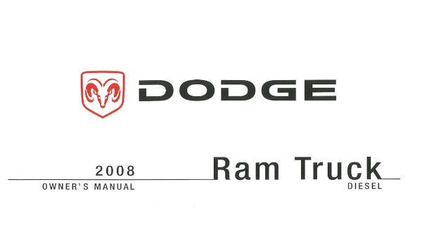 2008 Dodge Ram Diesel Truck Owner's Manual