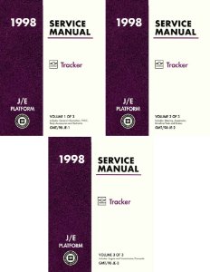1998 Chevrolet Truck Tracker Factory Shop Service Manual