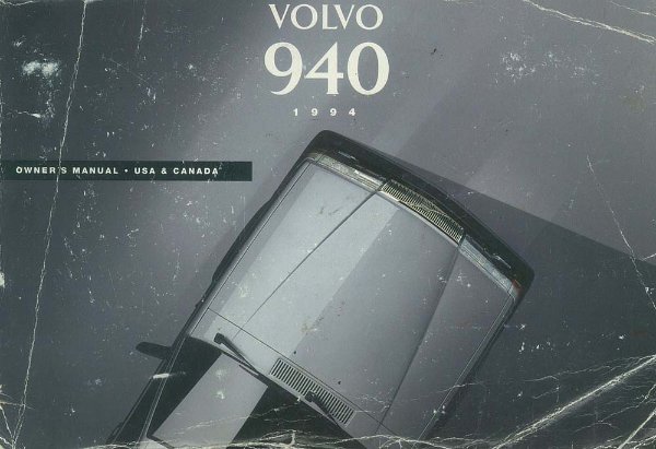 1994 Volvo 940 Owner's Manual