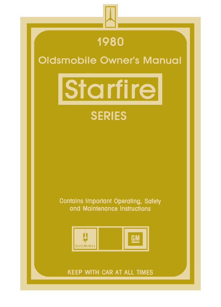 1980 Oldsmobile Starfire Owner's Manual