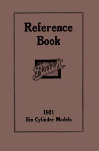 1921 Buick 6 Cylinder Owner's Manual