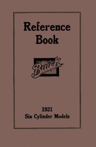 1921 Buick 6 Cylinder Owner's Manual