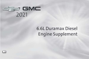2021 Chevrolet DIESEL SUPPLEMENT Owner's Manual