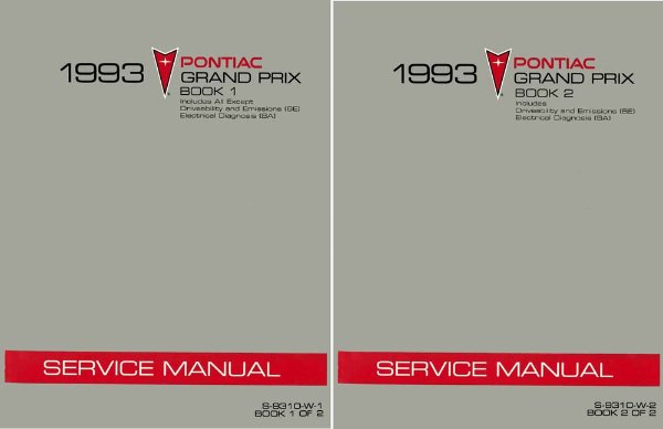 1993 Pontiac Grand Prix Factory Shop Service Manual