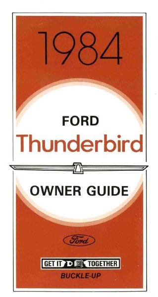1984 Ford Thunderbird Owner's Manual