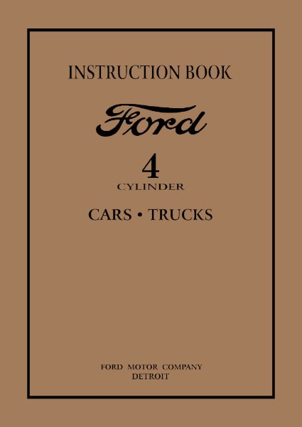 1932 Ford All Models Owner's Manual