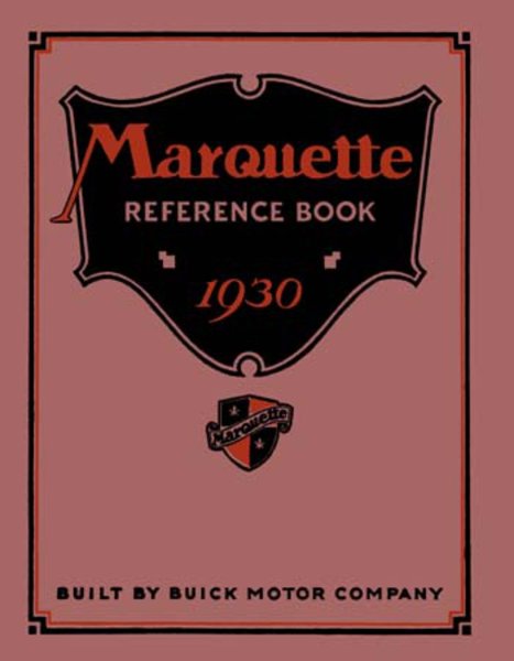 1930 Buick Marquette Factory Shop Service Manual