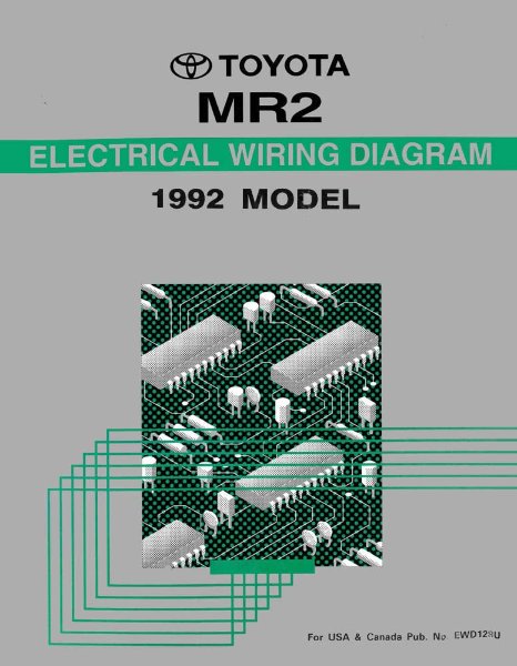 1992 Toyota MR-2 Wiring Diagrams Manual