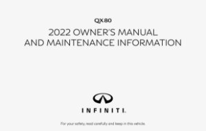 2022 Infiniti QX80 Owner's Manual