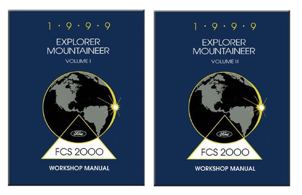1999 Ford Truck Explorer, Mountaineer Factory Shop Service Manual