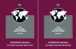 1997 Ford Truck Explorer, Mountaineer Factory Shop Service Manual