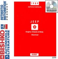 1989 Jeep All Models Factory Shop Service Manual sample image