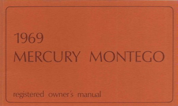 1969 Mercury Montego Owner's Manual