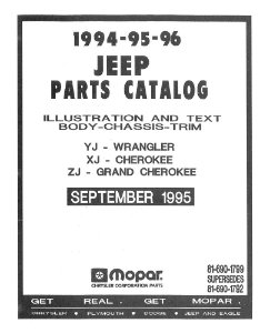 1994–1996 Jeep Cherokee Parts Book
