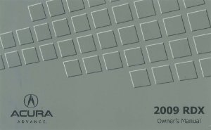 2009 Acura RDX Owner's Manual