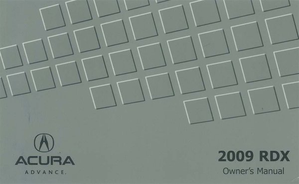 2009 Acura RDX Owner's Manual