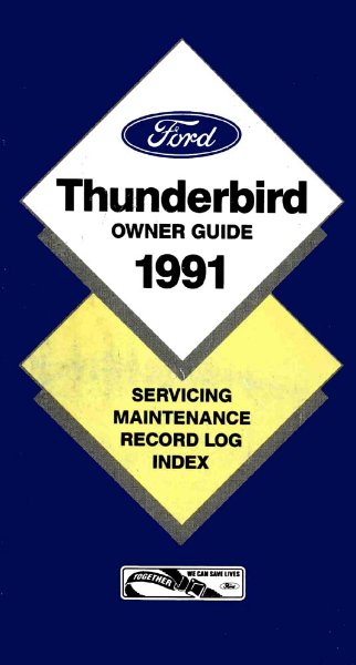 1991 Ford Thunderbird Owner's Manual