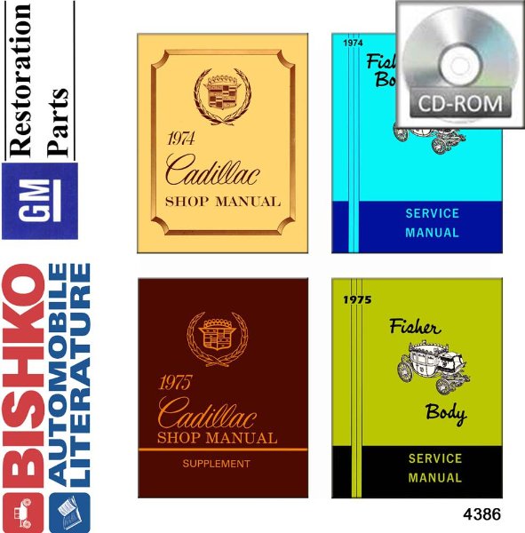 1974–1975 Cadillac ALL MODELS FISHER BODY Factory Shop Service Manual