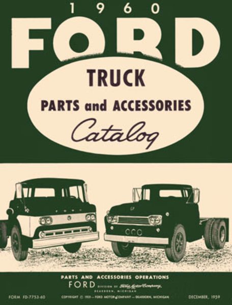 1960 Ford Truck All Models Parts Book