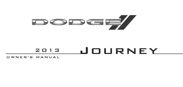 2013 Dodge Journey Owner's Manual