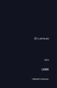 2025 Lexus LS 500 Owner's Manual