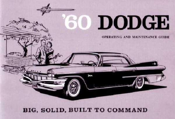 1960 Dodge Polara, Matador Owner's Manual