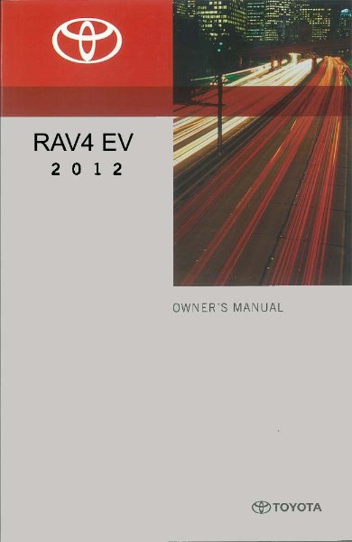 2012 Toyota Rav4 EV Owner's Manual