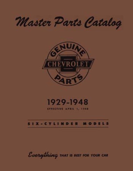 1929 1945 1946 1947 1948 Chevrolet Parts Numbers Book List Guide Interchange