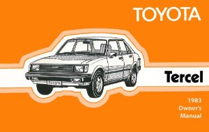 1983 Toyota Tercel Owner's Manual