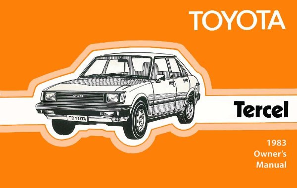 1983 Toyota Tercel Owner's Manual