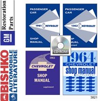 1961-64 CHEVROLET BELAIRE, BISCAYNE & IMPALA Body, Chassis & Electrical Service Manual sample image