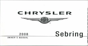 2008 Chrysler Sebring Owner's Manual