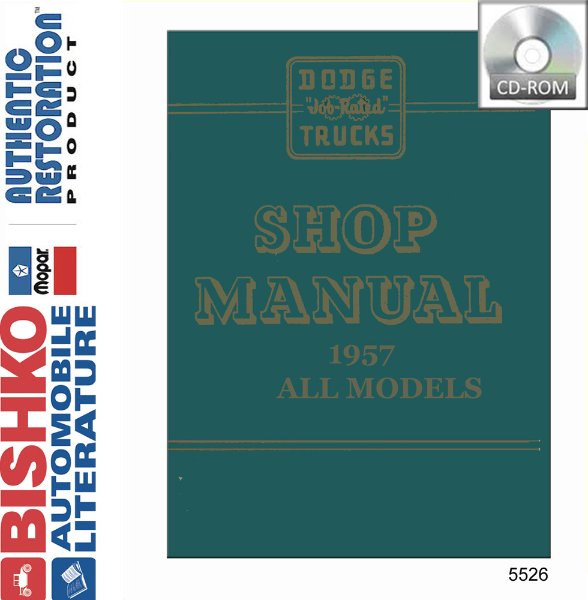 1957 Dodge Truck Trucks Factory Shop Service Manual