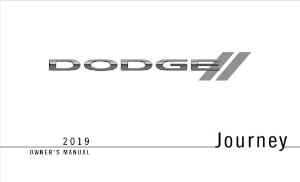 2019 Dodge Journey Owner's Manual