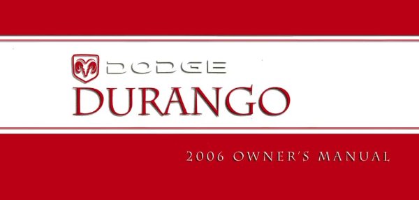 2006 Dodge Durango Owner's Manual