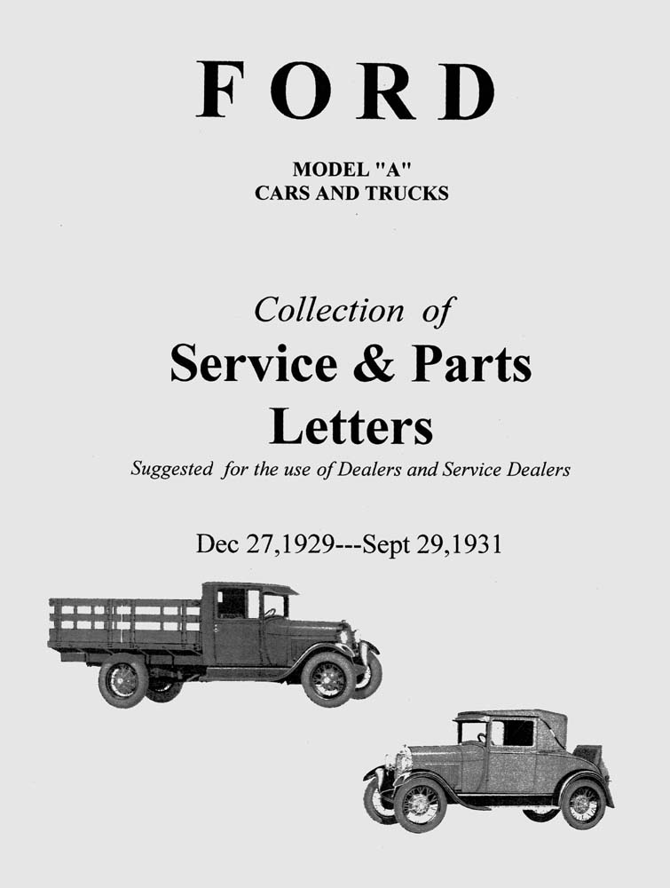 1929 1930 1931 Ford Model A Aa Service Bulletin Manual Repair Shop OEM Book