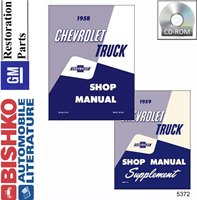 1958-59 CHEVROLET TRUCK Body, Chassis & Electrical Service Manual sample image