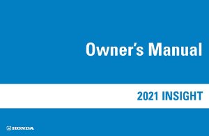 2021 Honda Insight Owner's Manual