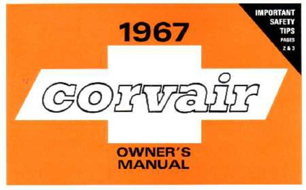 1967 Chevrolet Corvair Owner's Manual