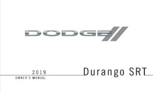 2019 Dodge Durango SRT Owner's Manual