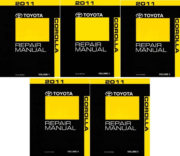 2011 Toyota Corolla Factory Shop Service Manual