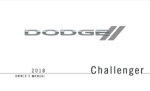 2018 Dodge Challenger Owner's Manual